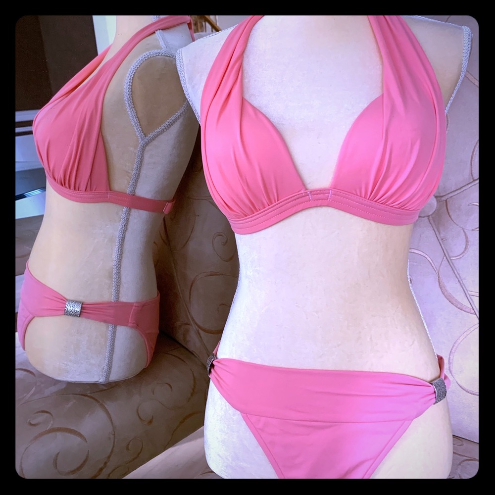 Venus Coral Two-Pc, C/Cup top, Size 8 Bottom.